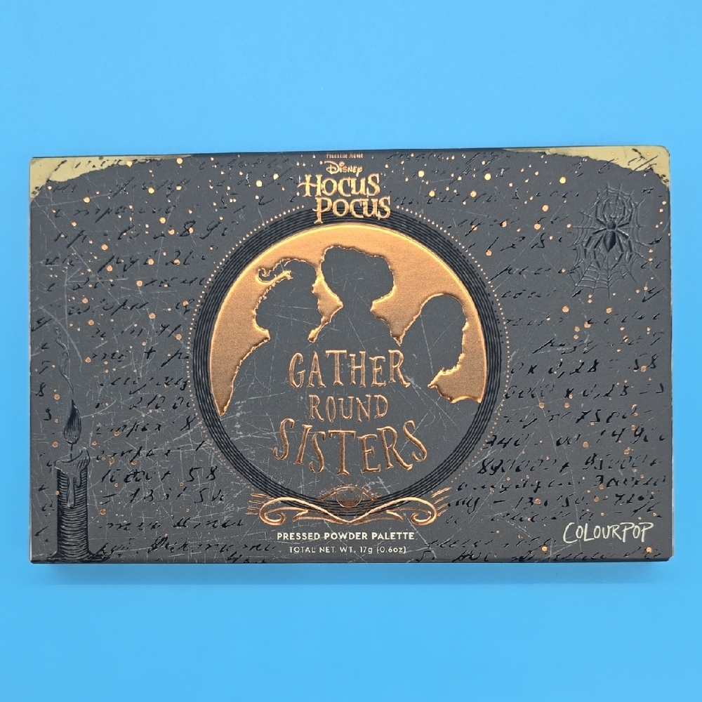 Disney Hocus Pocus Palette with Gold and Black Design